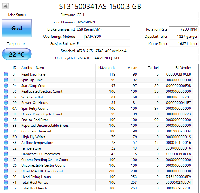 ST31500341AS Seagate Barracuda 7200.11 1.5TB 7200RPM SATA 3Gbps 32MB Cache 3.5" HDD