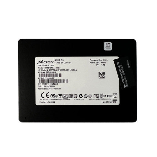 MTFDDAK512TBN Micron 1100 512GB TLC SATA 6Gbps (PLP) 2.5" SSD