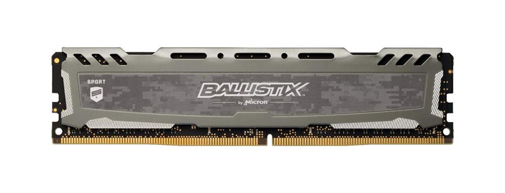 BLS8G4D30BESBK.8FD Crucial Ballistix Sport LT Gray 8GB PC4-24000 DDR4-3000MHz non-ECC Unbuffered CL16 (16-18-18) 288-Pin