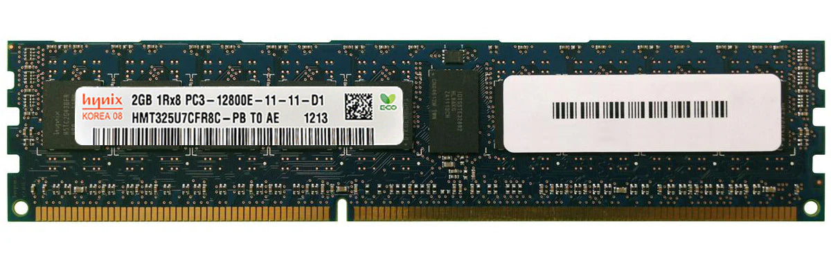 HMT325U7CFR8C-PBT0-AC Hynix 2GB PC3-12800 DDR3-1600MHz ECC Unbuffered CL11 240-Pin