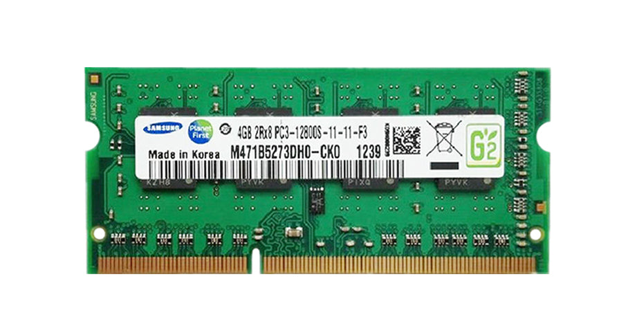 M471B5273DH0-CK0 Samsung 4GB PC3-12800 DDR3-1600MHz non-ECC Unbuffered CL11 204-Pin SoDimm - Rebuild IT