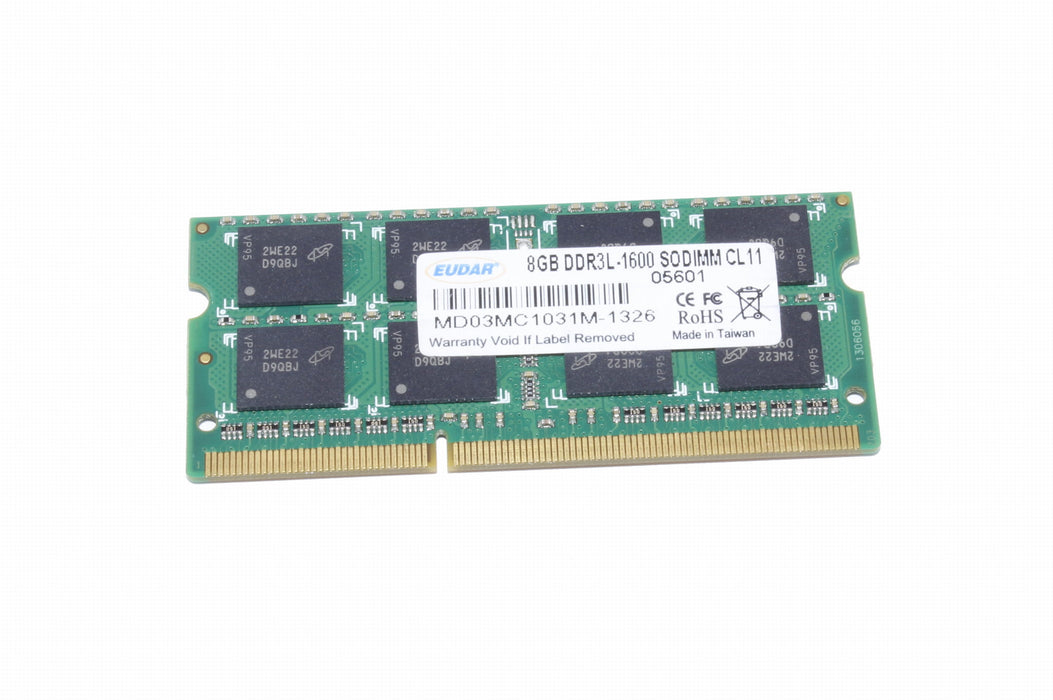 MD03MC1031M-1343 EUDAR 8GB PC3-12800 DDR3-1600MHz Non-ECC Unbuffered 204-pin