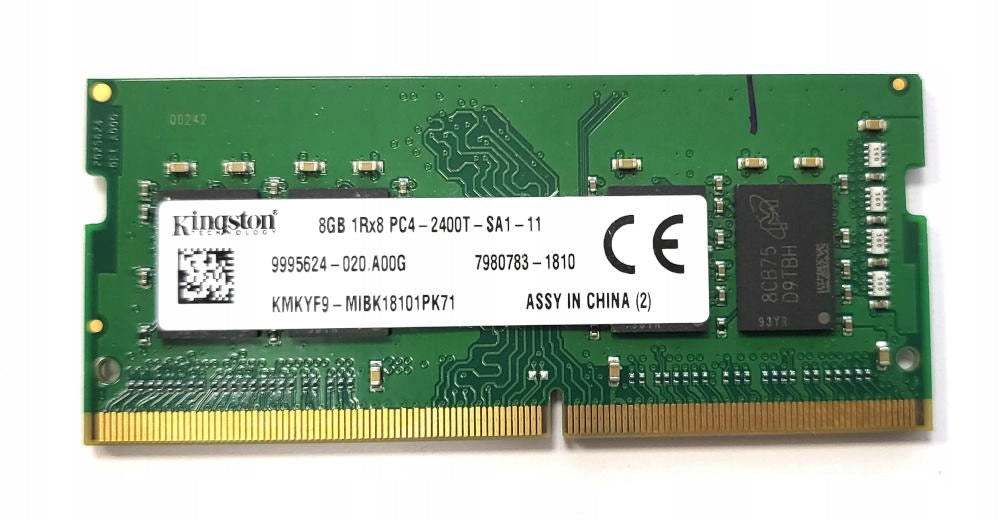 Kingston 8GB 1RX8 PC4-2400T DDR4 SODIMM RAM MEMORY 9995624-020.A00G