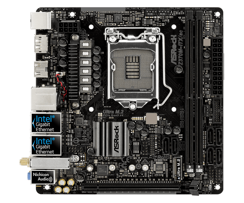 AsRock Z370M-ITX/ac, Socket LGA1151-2