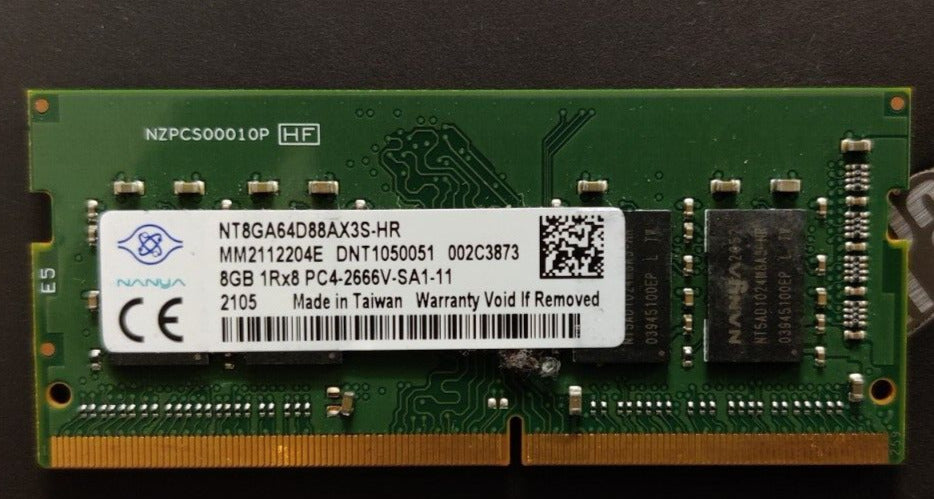 NT8GA64D88AX3S-HR Nanya 8GB PC4 DDR4-2666MHz non-ECC Unbuffered 260-pin