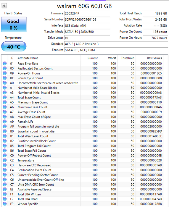 WALRAM 60GB 2.5" SSD