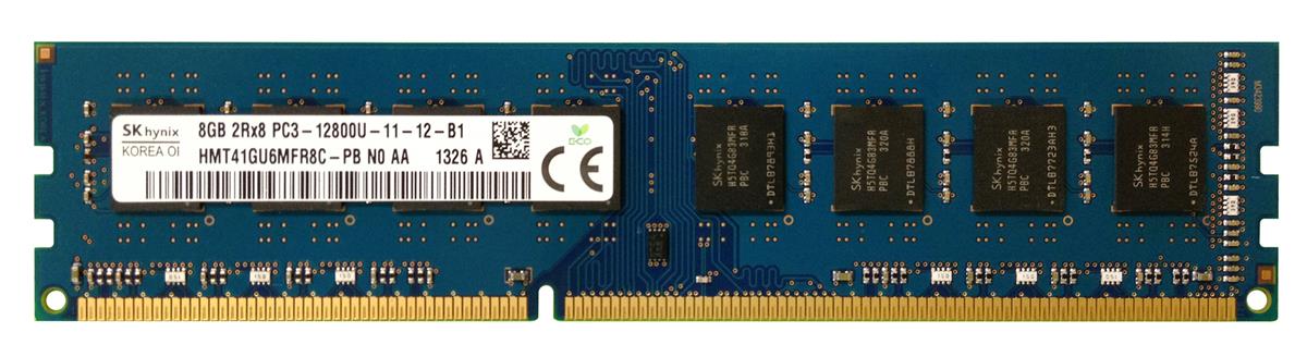 HMT41GU6MFR8C-PBN0-AA Hynix 8GB PC3-12800 DDR3-1600MHz non-ECC Unbuffered CL11 240-Pin
